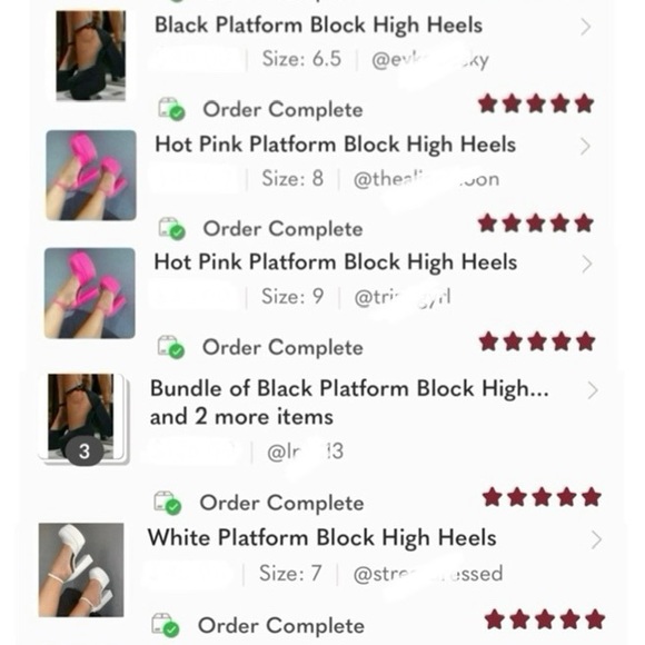 Nude Platform Block High Heels - Picture 13 of 15